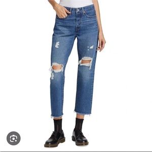Levi's Premium Wedgie Distressed Jean